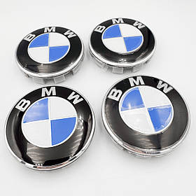 Комплект ковпачків (заглушок) в литі диски BMW (БМВ) 68 мм Класик (36 13 6 783 536) - комплект 4 штуки