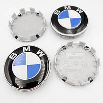 Комплект ковпачків (заглушок) в литі диски BMW (БМВ) 68 мм Класик (36 13 6 783 536) - комплект 4 штуки, фото 4