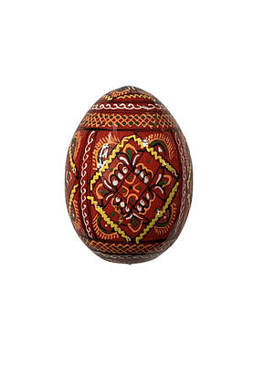 Писанка дерев'яна, червона