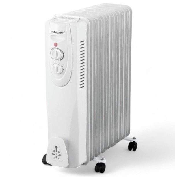 Масляний підлоговий радіатор Maestro MR-950-09 обігрівач 2000Вт 20 м2, фото 1