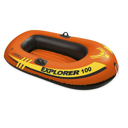Одномісний надувний човен Intex 58329 Explorer 100, 147 х 84 см. 2-х камерний, фото 1