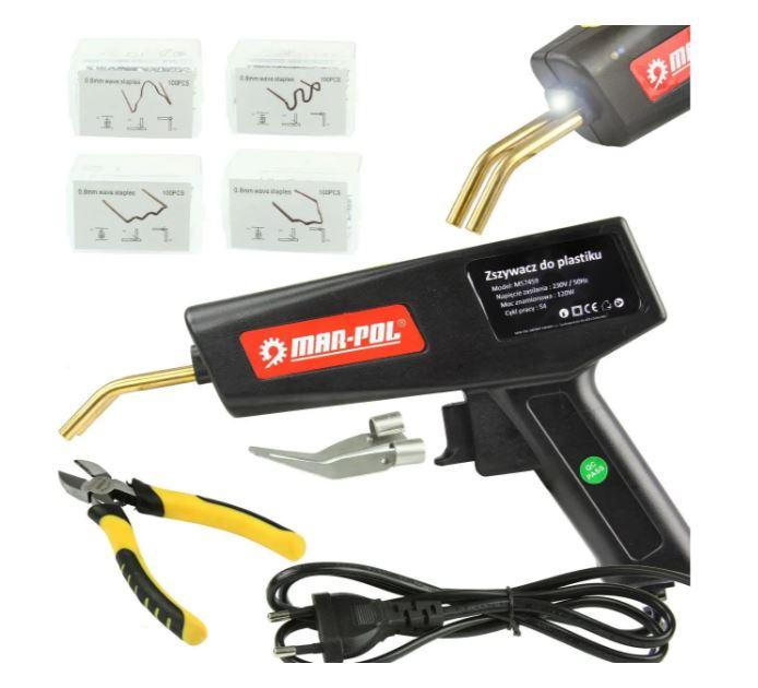 Гарячий степлер для зварювання паяння пластику 120W Mar-Pol M57459