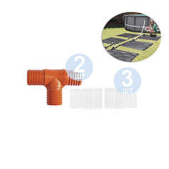 Набір: InPool 22980 для підключення за принципом розподіл тиску під шланг 38 мм