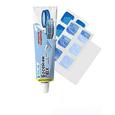 Ремонтний набір для басейнів із ПВХ InPool 33636 (клей 40 г, 3 види латок 10 х 15 см)