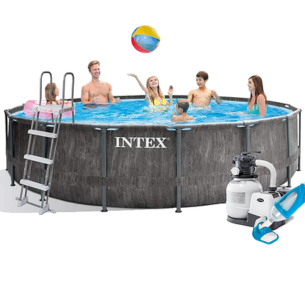 Каркасний басейн Intex 26742-7, 457 x 122 см (7 900 л/год, драбина, тент, підстилка, набір для догляду), фото 1