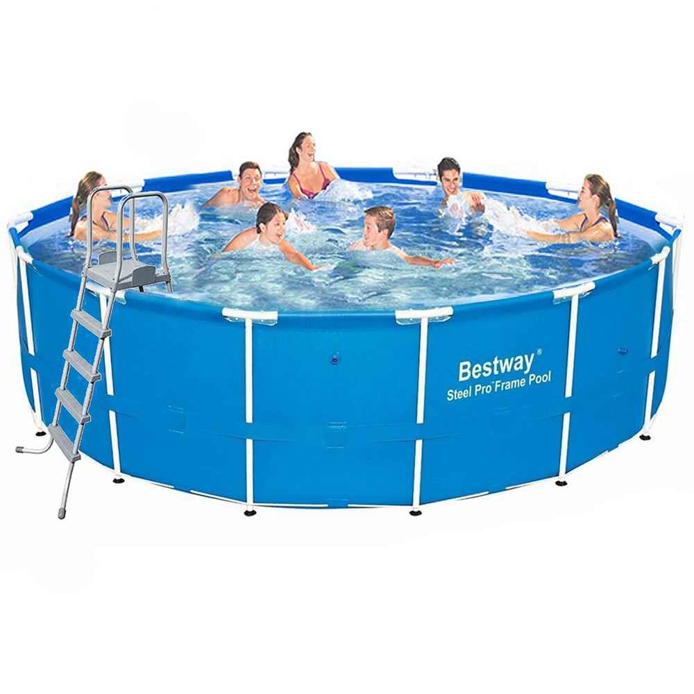 Каркасний басейн Bestway 5612U, 427 х 132 см (драбина)