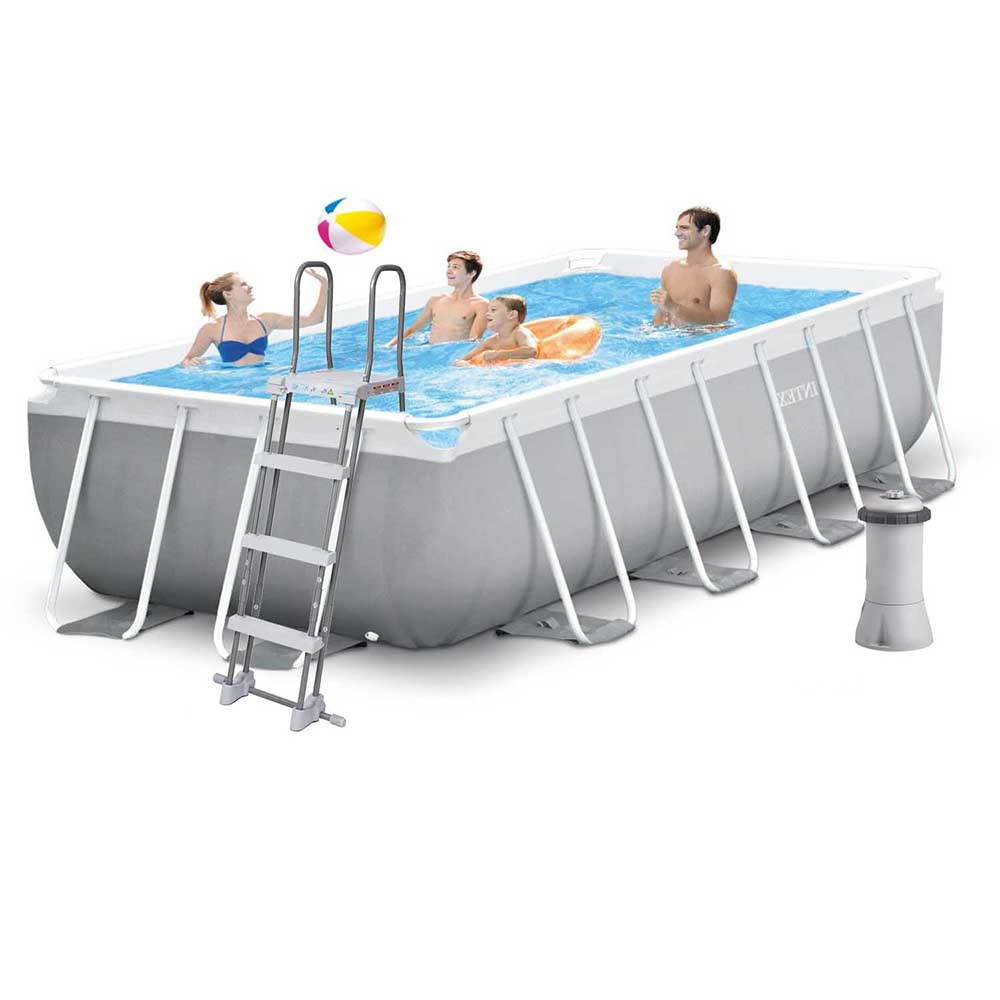 Каркасний басейн Intex 26790, 400 х 200 х 122 см (2006 л/год, драбина)