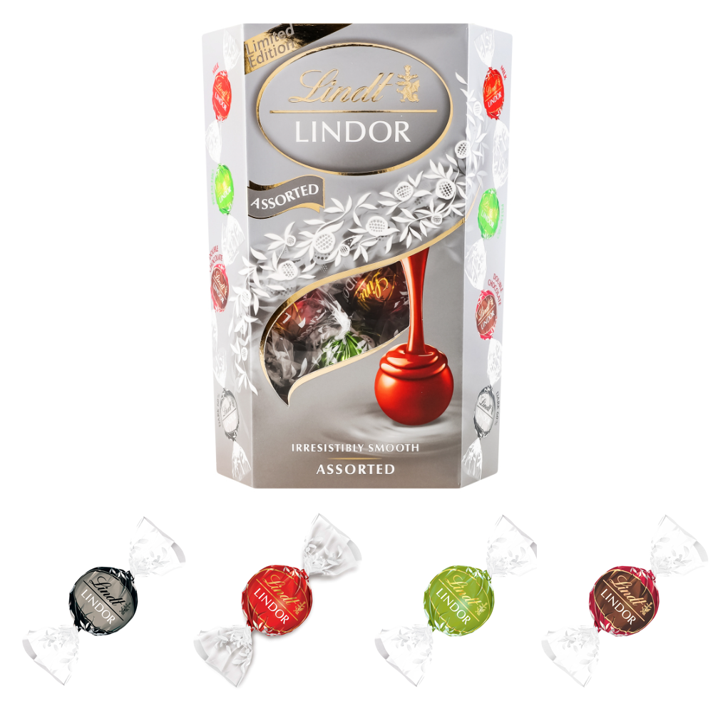 Цукерки Lindt Lindor Silver Assorted Truffles, 200г
