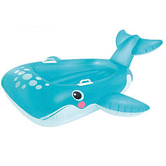 Дитячий надувний човен для катання Intex 57567 «Блакитний кит», 168 х 140 см