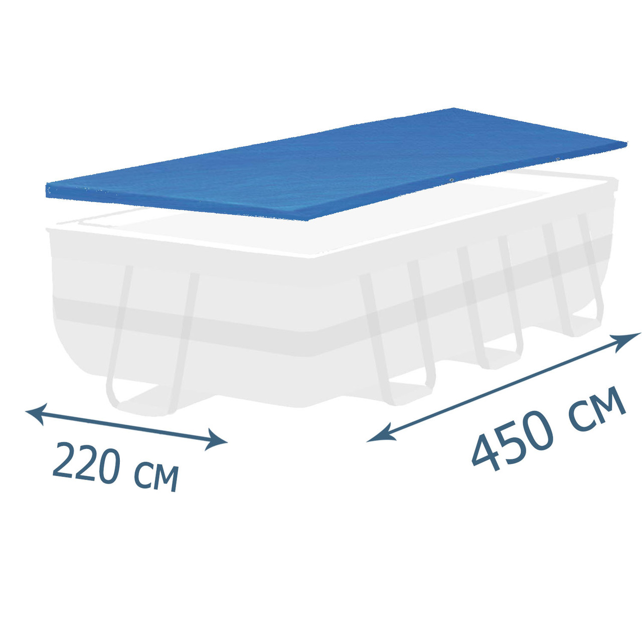Тент-чохол InPool 33015, для каркасного басейну ▭ 427 х 250 см, ▭ 450 х 220 см