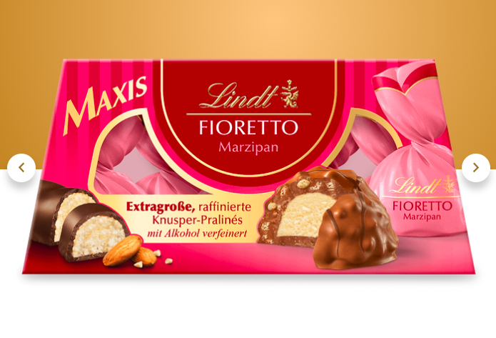 Цукерки Lindt Fioretto marzipan 138 гр. Швейцарія, фото 1