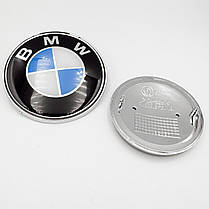 Комплект емблем БМВ (BMW) 78 та 82 мм для E39 E53 E60 E36 E34 E46 E90 E65 E66 E70 на капот багажник - - комлект 2 штуки, фото 4