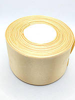 Стрічка бежева атласна 5 см