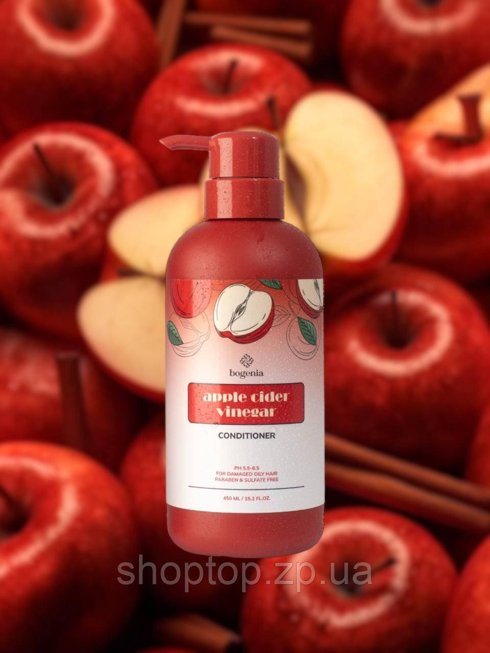 Кондиціонер для волосся Bogenia Apple Cider Vinegar Shampoo 450ml