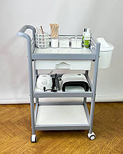 Стелаж етажерка з полицями на колесах