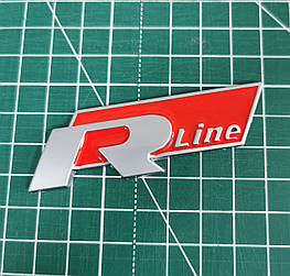 3D эмблема R-LINE - Цвет красный матова