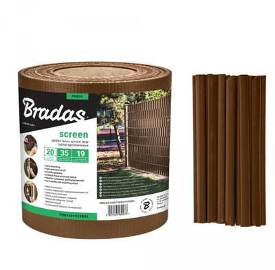 Стрічка для паркану 19 см x 35 м, 450 г/м², коричнева, Bradas