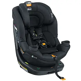 Автокрісло Chicco Fit360 ClearTex (група 0+/1/2, від народження до 6 років, поворот на 360°) Чорне