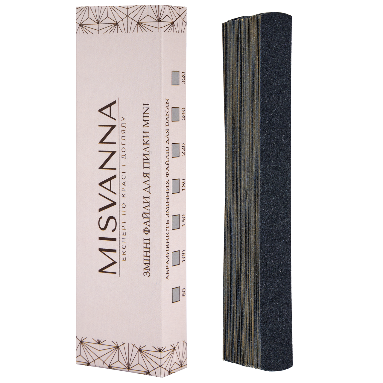 Змінні абразиви для пилки MISVANNA mini 150 гритів, 50 шт. прямі NEW