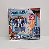 Робот-трансформер Athlon Тоботі фігурка Доллі та робот Маш W mini Tobot, фото 3