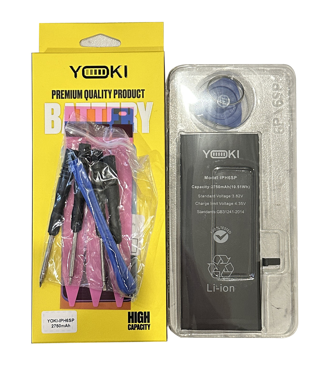 Батарея (акумулятор) для iPhone 6s plus (Yoki) 2750 мАг, фото 1