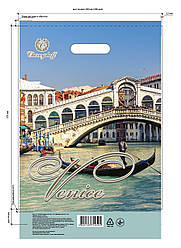 Поліетиленовий пакет із прорізною ручкою 290*370 мм 10 шт