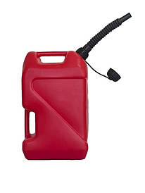 Зручна пластикова каністра для бензину (ПММ) 10л з носиком антистатична Так