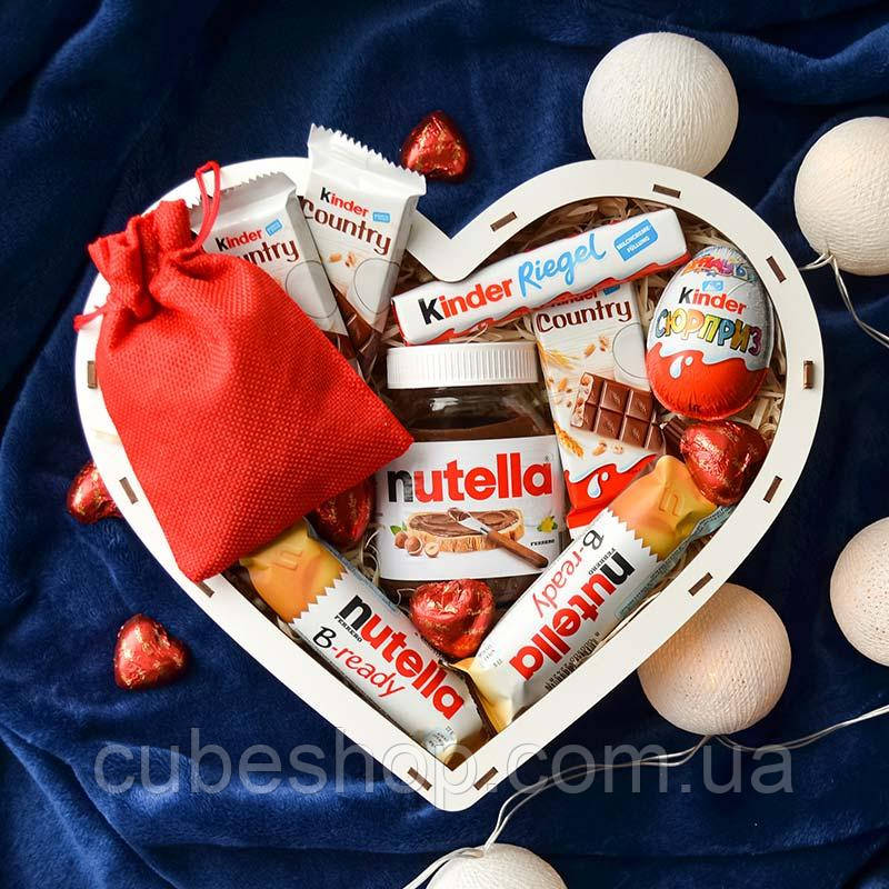 Подарунковий набір для дівчини, коханої, дружини «Солодке серце»