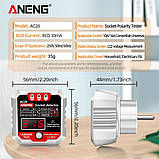 Тестер розеток ANENG АС28 чорний, фото 3