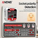 Тестер розеток ANENG АС28 чорний, фото 2