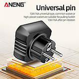 Тестер розеток ANENG АС28 чорний, фото 4