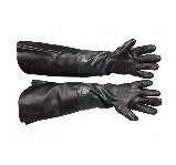 Гумові рукавички для піскоструминних робіт 60 см, фото 2