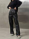 Женские брюки из экокожи осень-зима с утеплителям, фото 4