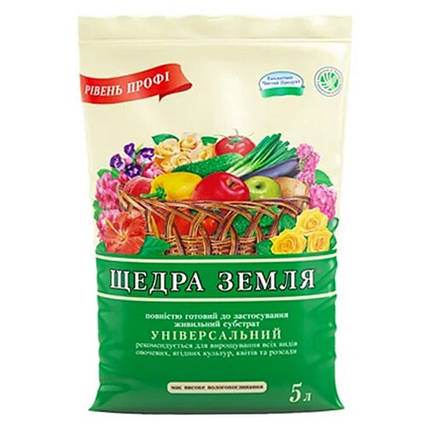 Субстрат Щедра земля 5 л, фото 1