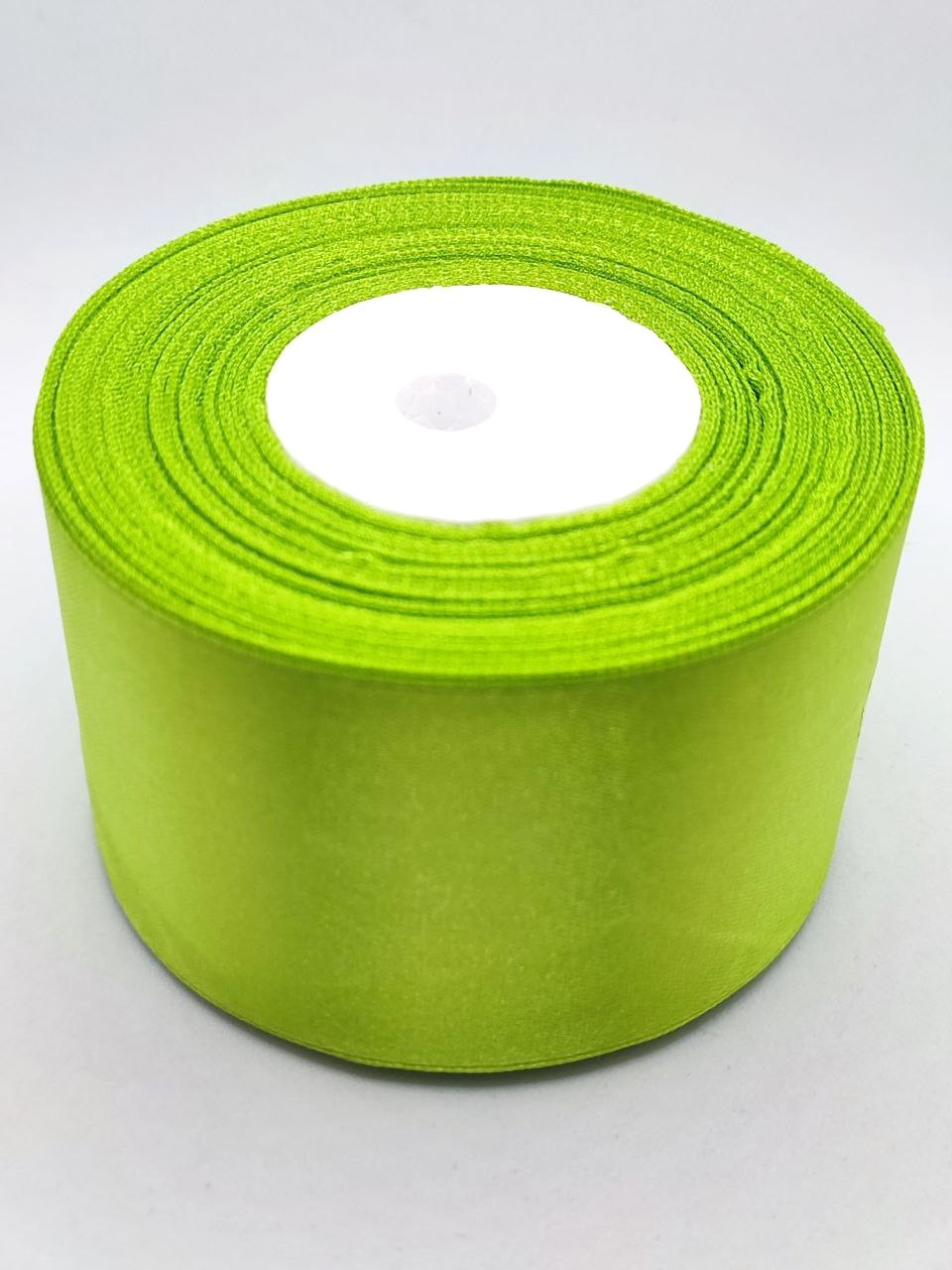 Стрічка атласна салатова 50 мм - фото 1 - id-p1748245908