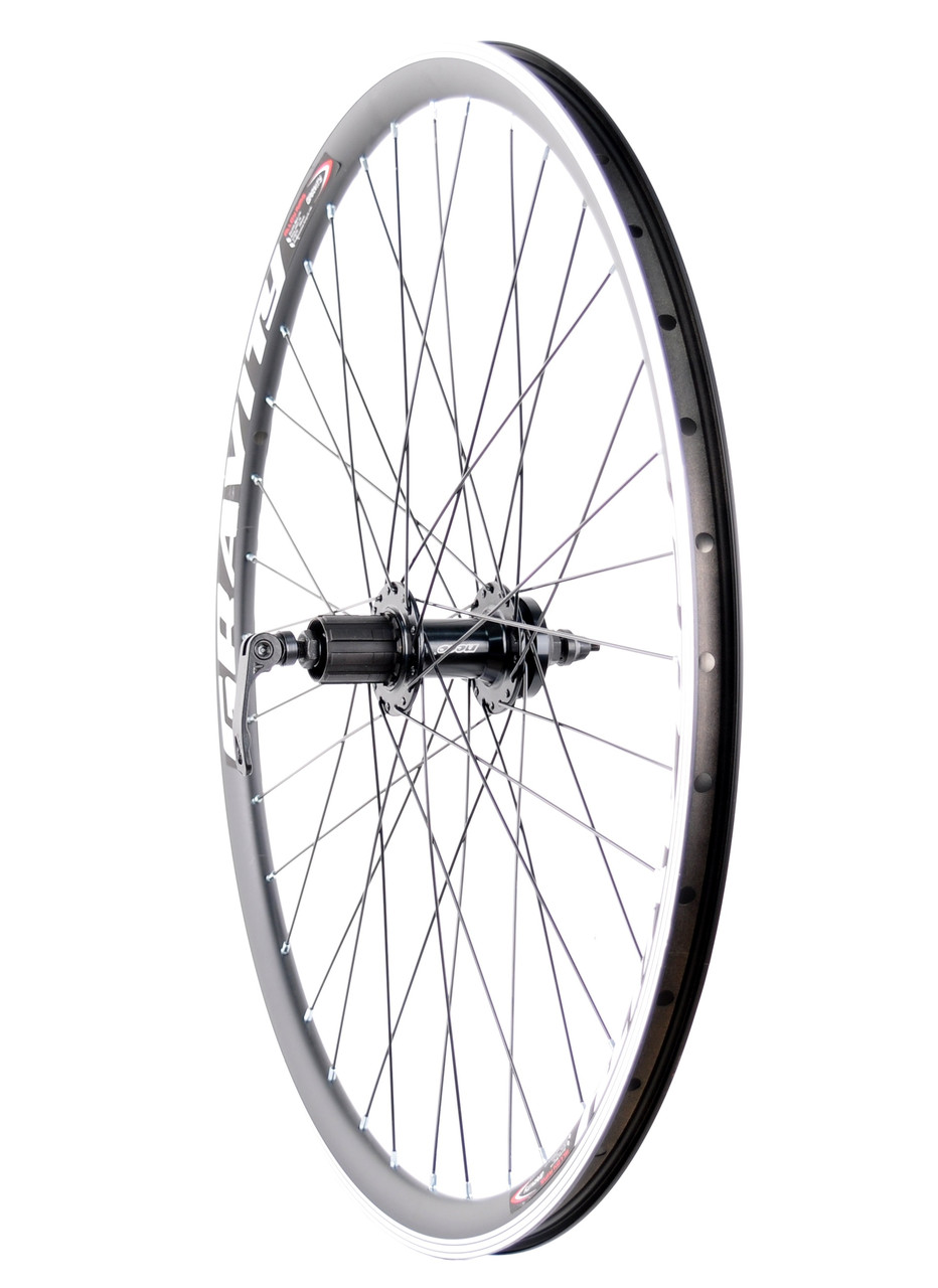Колесо задне 27,5" алюмінієвий подвійний обід 14Gх36, втулка NECO MS37R під касету 8, 9, 10 шв. ексцентрик, Disk, фото 1