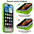 Чохол Kassel Silicone Full Case Protective для iPhone 14 Pro з мікрофіброю зелений Green, фото 6