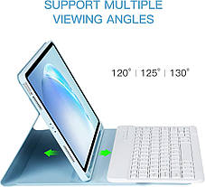 Чохол-клавіатура BQSS для iPad Air 11 дюймів (M2) 2024 року Бездротовий чохол-клавіатура для iPad Air 10,9 дю, фото 4