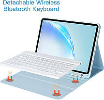 Чохол-клавіатура BQSS для iPad Air 11 дюймів (M2) 2024 року Бездротовий чохол-клавіатура для iPad Air 10,9 дю, фото 6