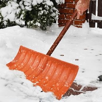 Лопата для снігу, допоможе з легкістю прибрати землю, опале листя, траву, дрібне сміття (держак не комплекте)