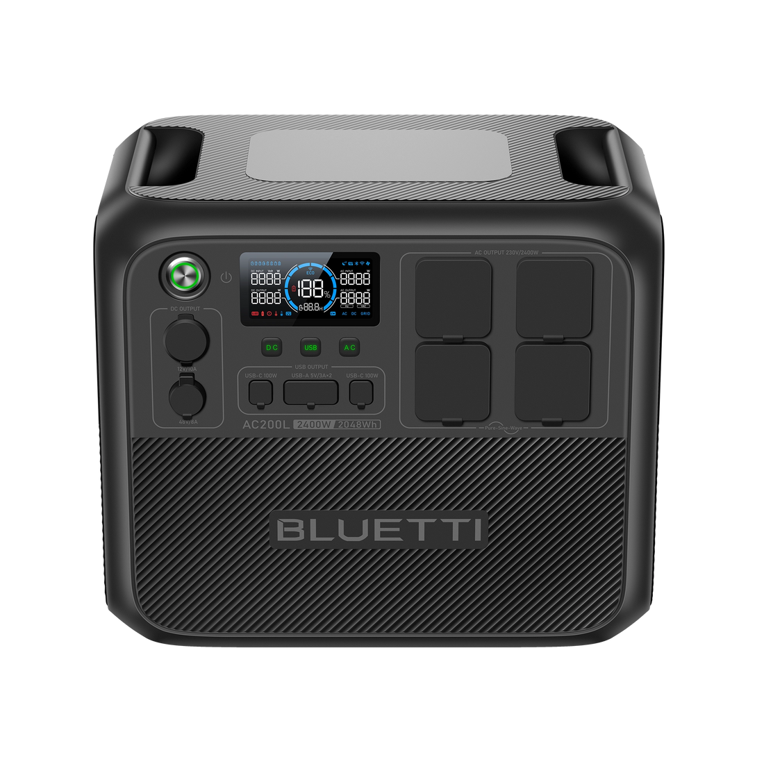 Універсальна зарядна станція Bluetti AC200L (2048Wh) потужністю 2400W (3600W)