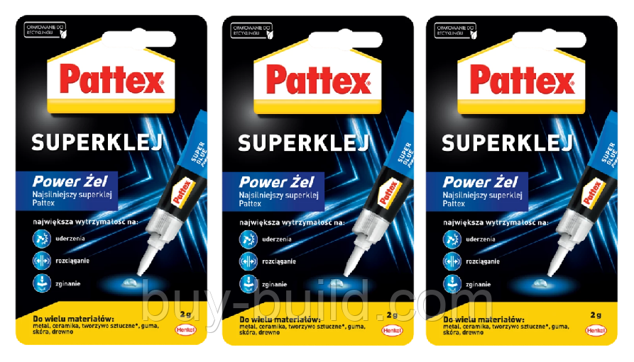 3 х Клей Супер Pattex (Момент) Гель 2 г