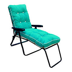 Шезлонг металевий Melissa teksilk Виробництво Італія берюзовий