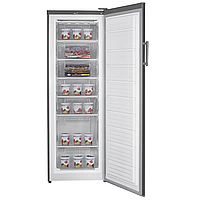 Морозильна камера Grunhelm VFH-S170M60G 245 л Сірий Вертикальна морозильна шафа Морозилка для дому