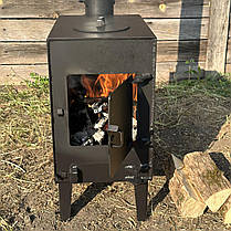 Піч-буржуйка BP-50V опалювальна з варильною поверхнею 3 мм, фото 4