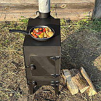 Піч-буржуйка BP-50V опалювальна з варильною поверхнею 3 мм, фото 5