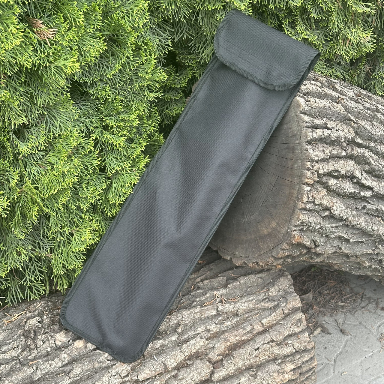 Чохол із клапаном на липучці на 6 шампурів чорний