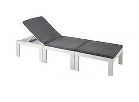 Набор-трансформер 3 в 1 Progarden DUETTO с подушками лежак/2 кресла и столик производство Италия цвет белый, фото 4