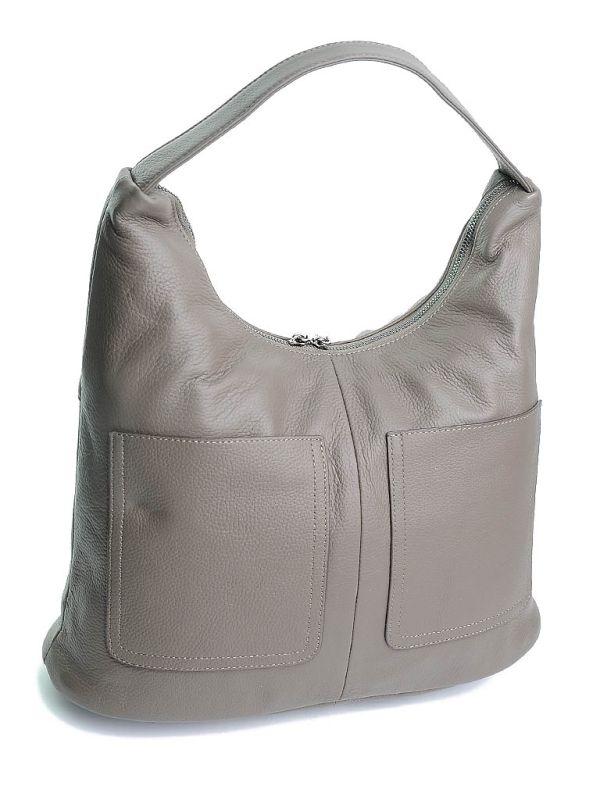 Жіноча шкіряна сумка 5044 Grey.Купити жіночі сумки гуртом і в роздріб із натуральної шкіри в Україні
