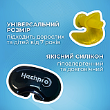Беруші для дайвінгу, затички у вуха від води, плавальні беруші, беруші для пірнання Hechpro жовті (4934), фото 5